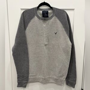 American Eagle Outfitters Two-Tone Gray Crewneck Sweater